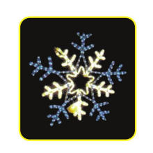 Luz Motif de copo de nieve LED